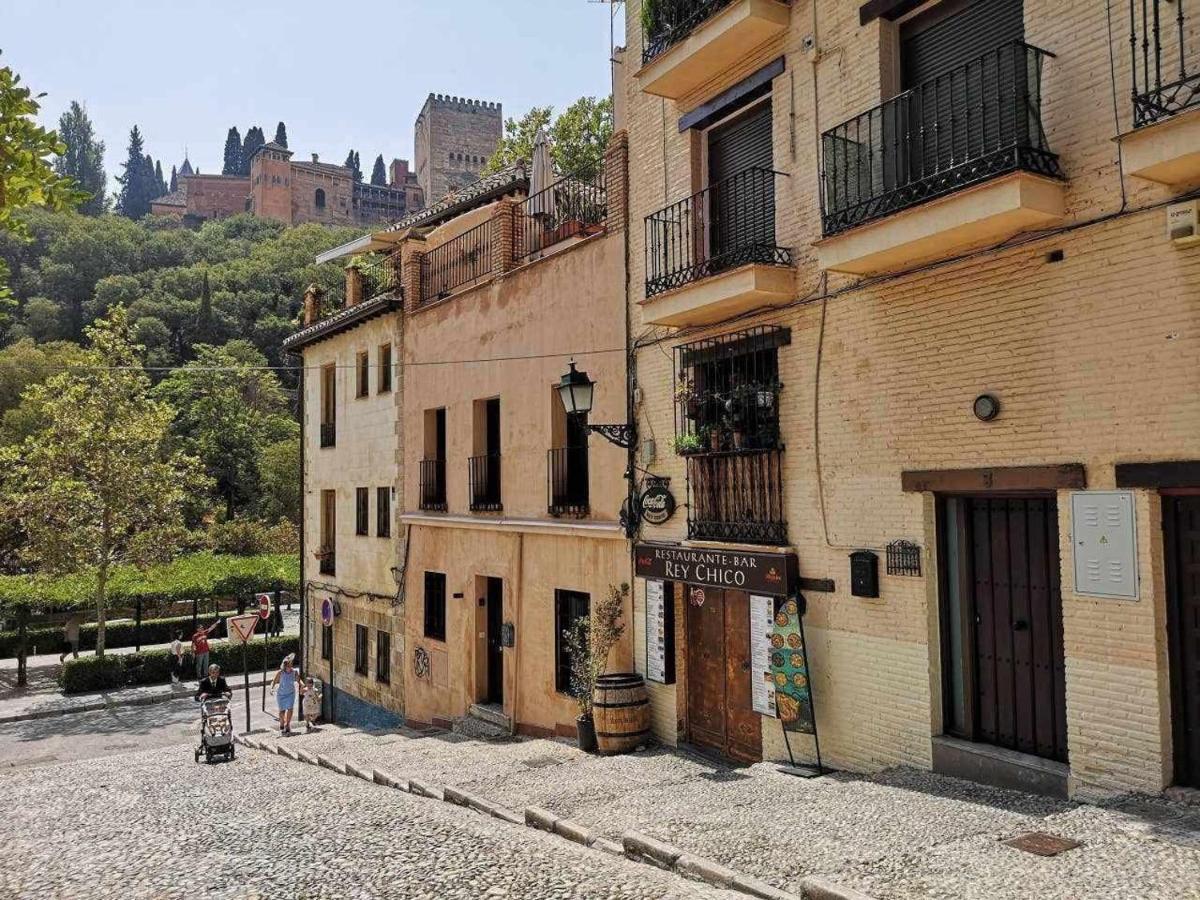 Apartamento para dos al lado de la Alhambra, en pleno centro Granada Exterior foto